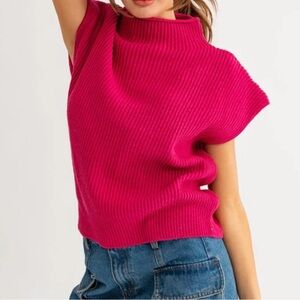 LeLis pink sweater